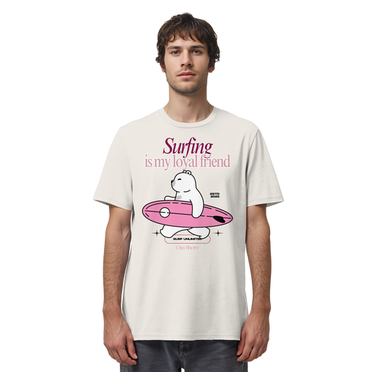 Om Shore Shirt "Surfing is my loyal friend"