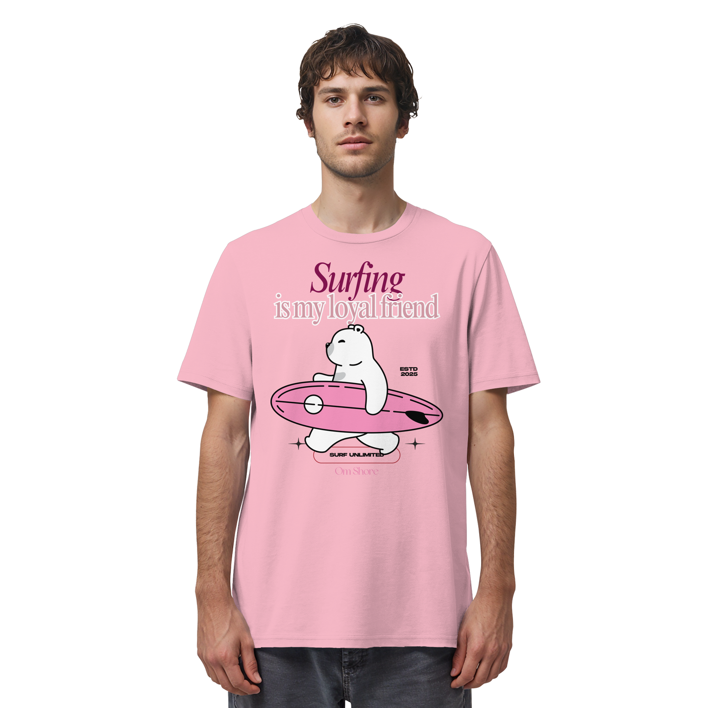 Om Shore Shirt "Surfing is my loyal friend"