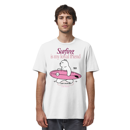 Om Shore Shirt "Surfing is my loyal friend"